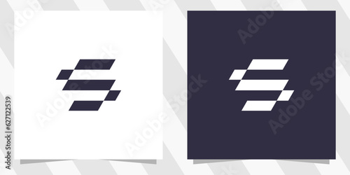letter s logo design vector