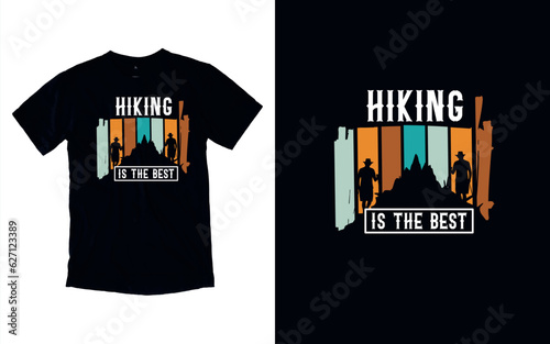  Wander, Conquer, Hiking Adventure Awaits, Embrace the Journey T-shirt Design photo