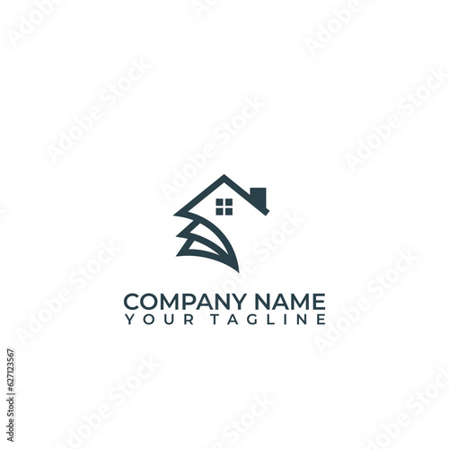 Money and House Logo Template