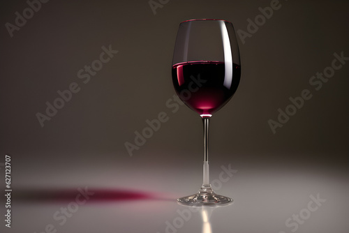 red wine glass. generative ai