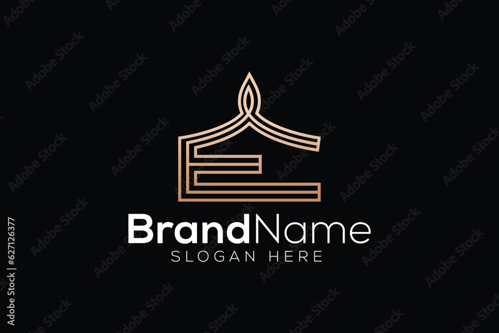 Letter E event logo design vector template Letter E event logo design vector template