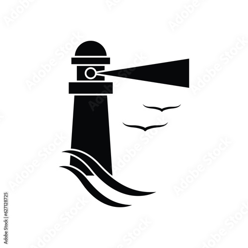 Lighthouse icons design. isolated on white background. vector illustration