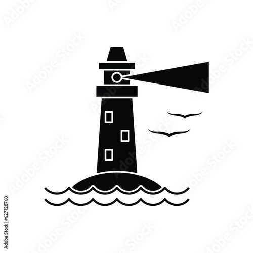 Lighthouse icons design. isolated on white background. vector illustration