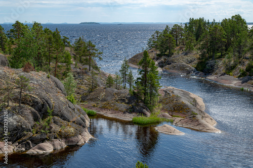 Islands on Ladoga lake photo