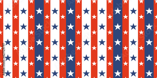 USA flag blue red backdrops with stars and stripes. USA background. American stars vertical pattern.