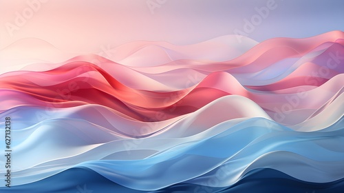 Wallpaper Mural Tranquil Pastel Waves: Minimalist Tech Template Torontodigital.ca