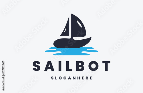 Sailboat Marine Company Brand Logo Template