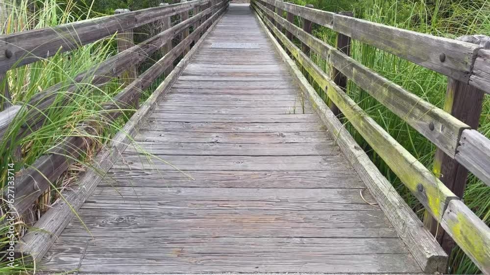 A walking bridge near a Southern California beach. A walking bridge near a Southern California beach.