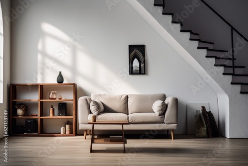 Living interior inspired by modern farmhouse design