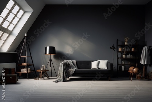 Living interior inspired by modern farmhouse design