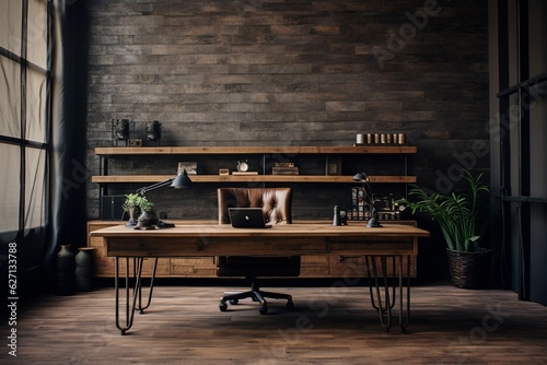 Office interior inspired by Bohemian design