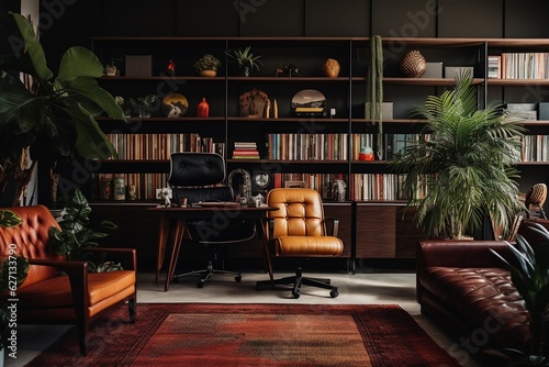 Office interior inspired by Bohemian design