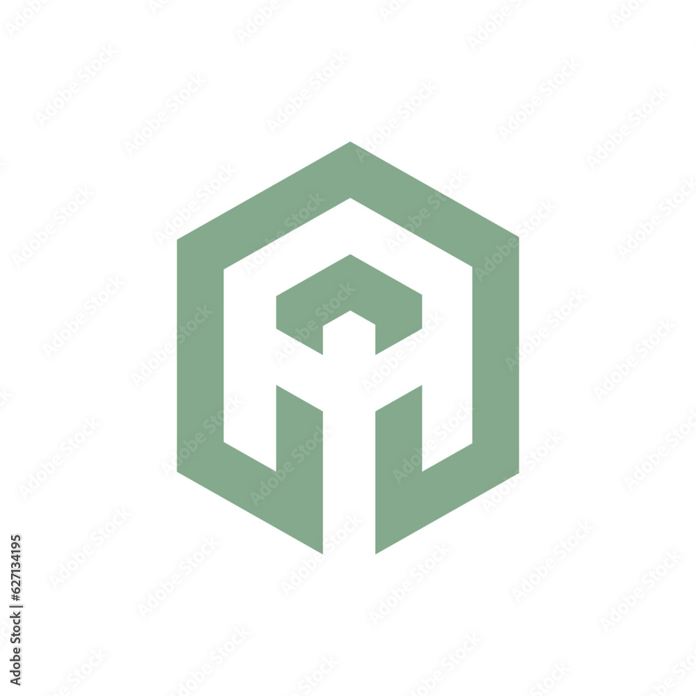 Obraz premium Monogram design vector logo. Monogram initial letter mark A logo design. Monogram design vector logo. Monogram initial letter mark A logo design simple A monogram