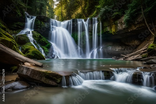 waterfall in the forest © Fatima