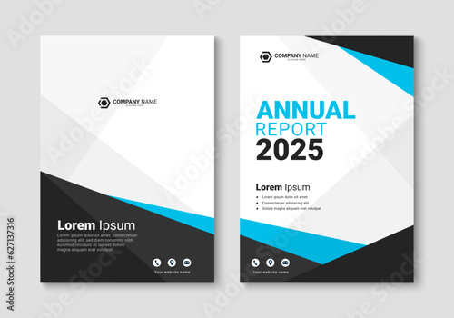 Corporate business annual report cover design template. Brochure, book, magazine layout design. A4 cover page design. Design illustration