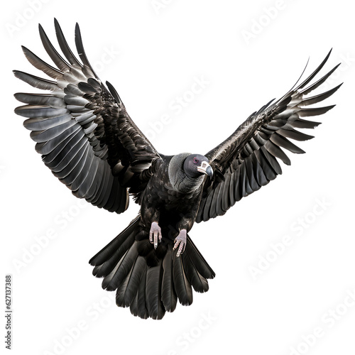 Fototapete Beautiful vulture bird on transparent background