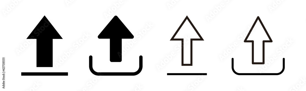 Upload icon set illustration. load data sign and symbol Upload icon set illustration. load data sign and symbol