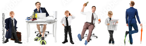 Collage of funny adult and ...
