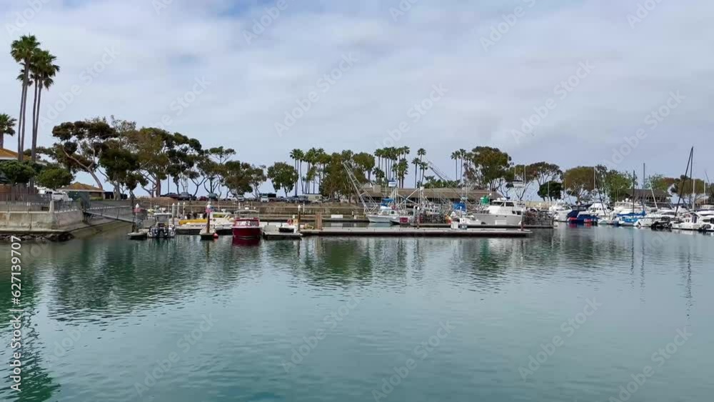 Boats sit in Dana Point Harbor in Southern California. Boats sit in Dana Point Harbor in Southern California.