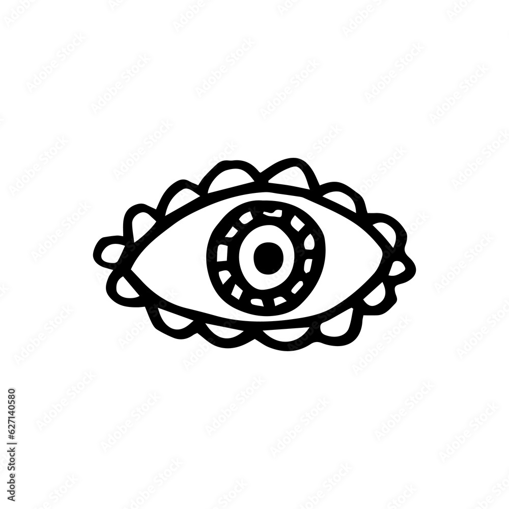 illustration of eye tattoo element illustration of eye tattoo element