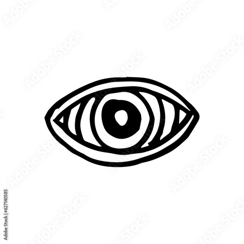 Spiral shape eyes icon 