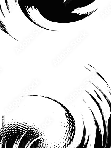 Abstract grunge background, vector EPS10. Artistic effects - dry brush, halftone effect. Vector without gradient with copy-space.