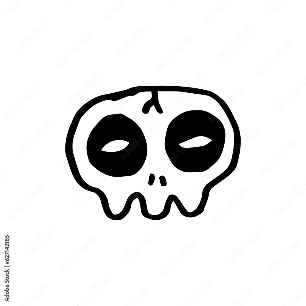 hand drawn skull illustration hand drawn skull illustration