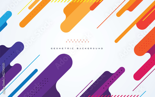 Abstract dynamic background colorful diagonal geometric shape
