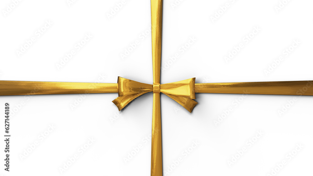 Ribbon with Bow. Template for Holiday Decor. 3D Illustration. File with Clipping Path. Ribbon with Bow. Template for Holiday Decor. 3D Illustration. File with Clipping Path.