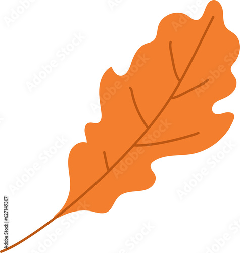 autumn leaves fall vector illustration orange color