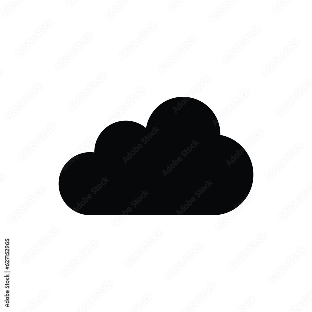 Cloud weather storage vector icon Cloud weather storage vector icon