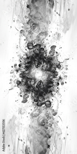 abstract fractal background Black White Gray Gradient Blur Symmetrical Fluid Minimal black and white background