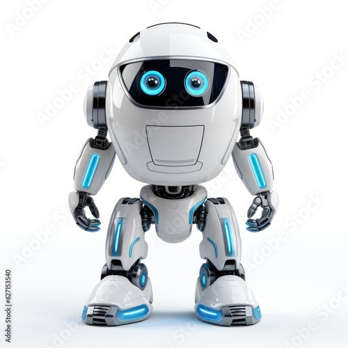 Small robot on a white background