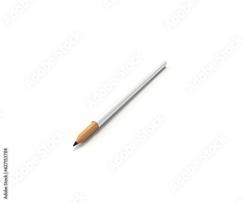 a pencil taken on a white background , simple, white background, side view