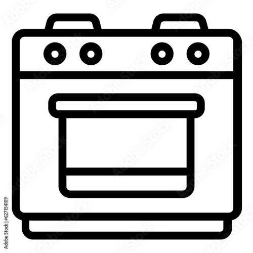 cooking stove icon outline