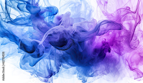 abstract colorful smoke black and blue smoke abstract illustration in the style smoke on white background