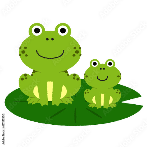 蛙の子は蛙のイラスト