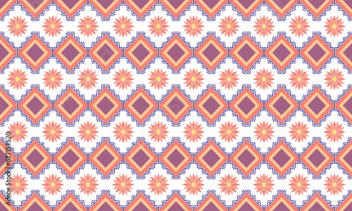 Geometric ethnic pattern for background,fabric,wrapping,clothing,wallpaper,Batik,carpet,embroidery style.