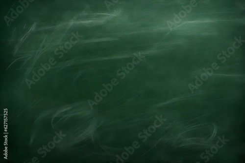 Abstract Texture of Chalk Rubbed Out on Green Blackboard or Chalkboard Background. School education, dark wall backdrop or learning concept | Generative AI