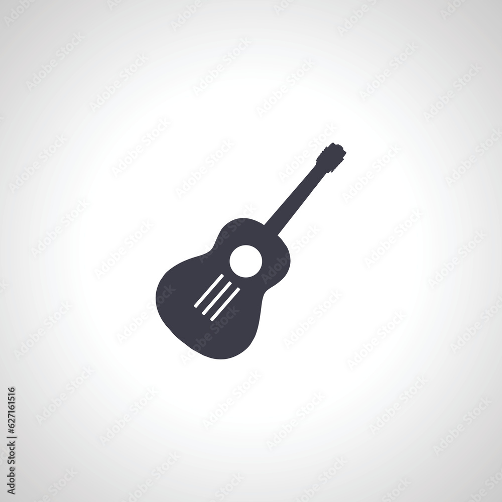 Guitar icon. classic guitar icon. Guitar icon. classic guitar icon.