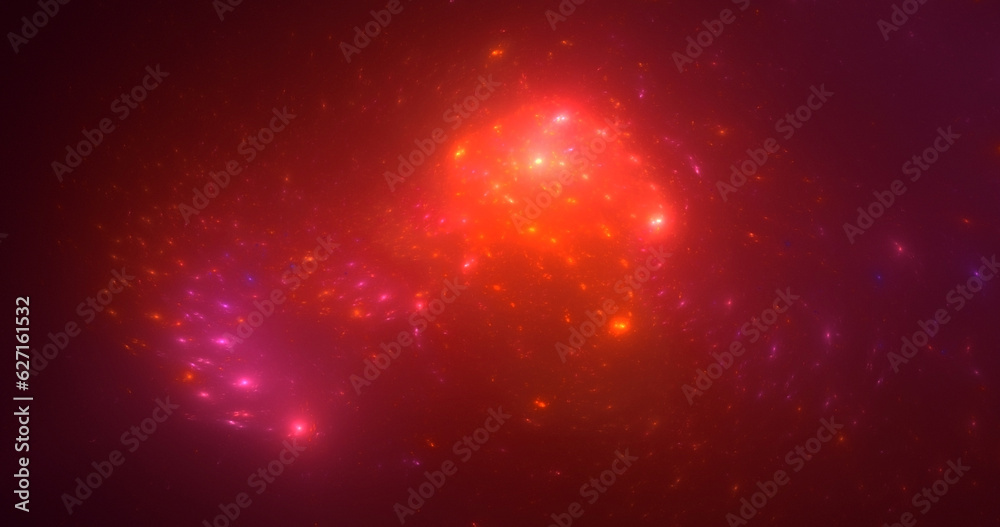 Fototapeta premium 3D rendering abstract multicolor fractal light background