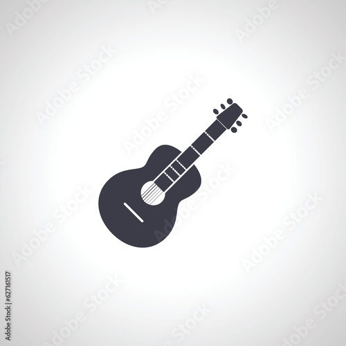 Guitar icon. classic guitar icon.