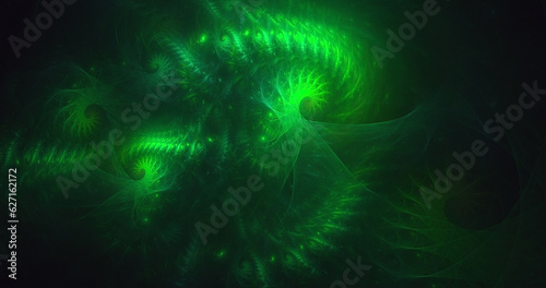 3D rendering abstract colorful fractal light background