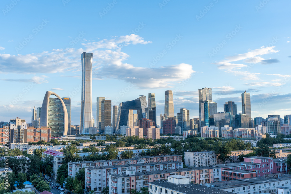 In the evening, Beijing CBD International Trade Complex is an international metropolis