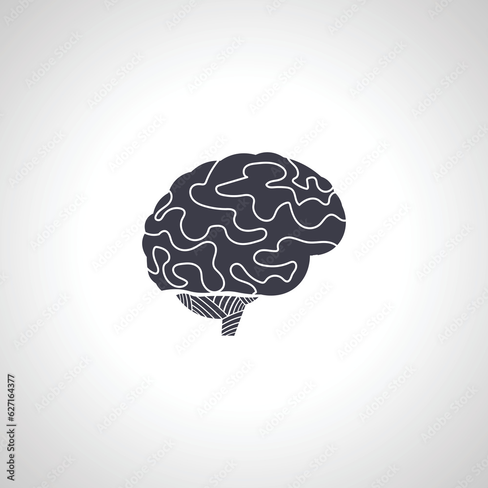 brain isolated icon. brain icon brain isolated icon. brain icon