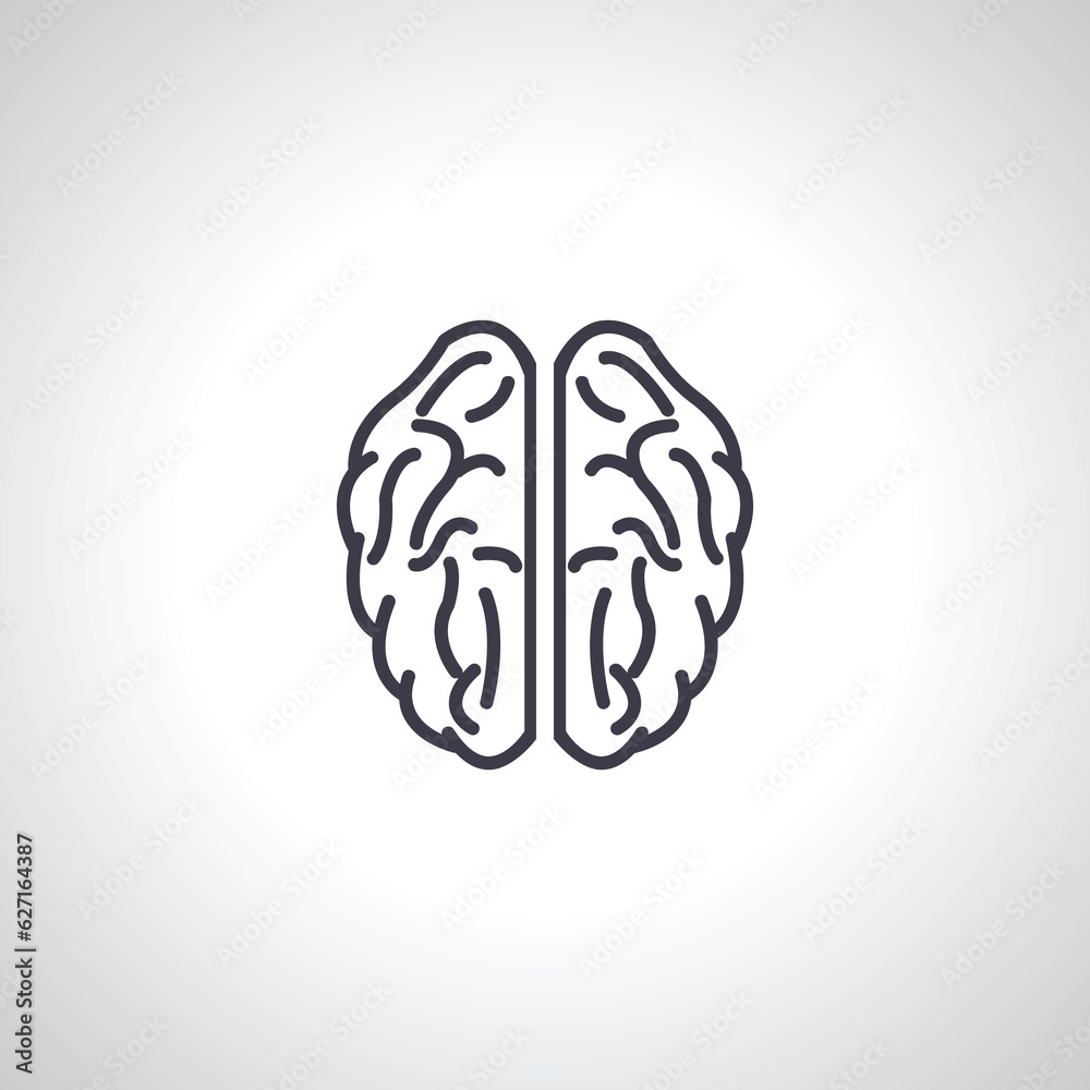 brain isolated icon. brain icon brain isolated icon. brain icon