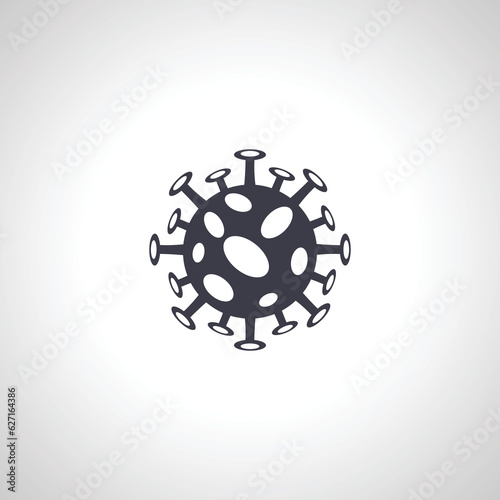bacterium icon. virus icon. virus icon.