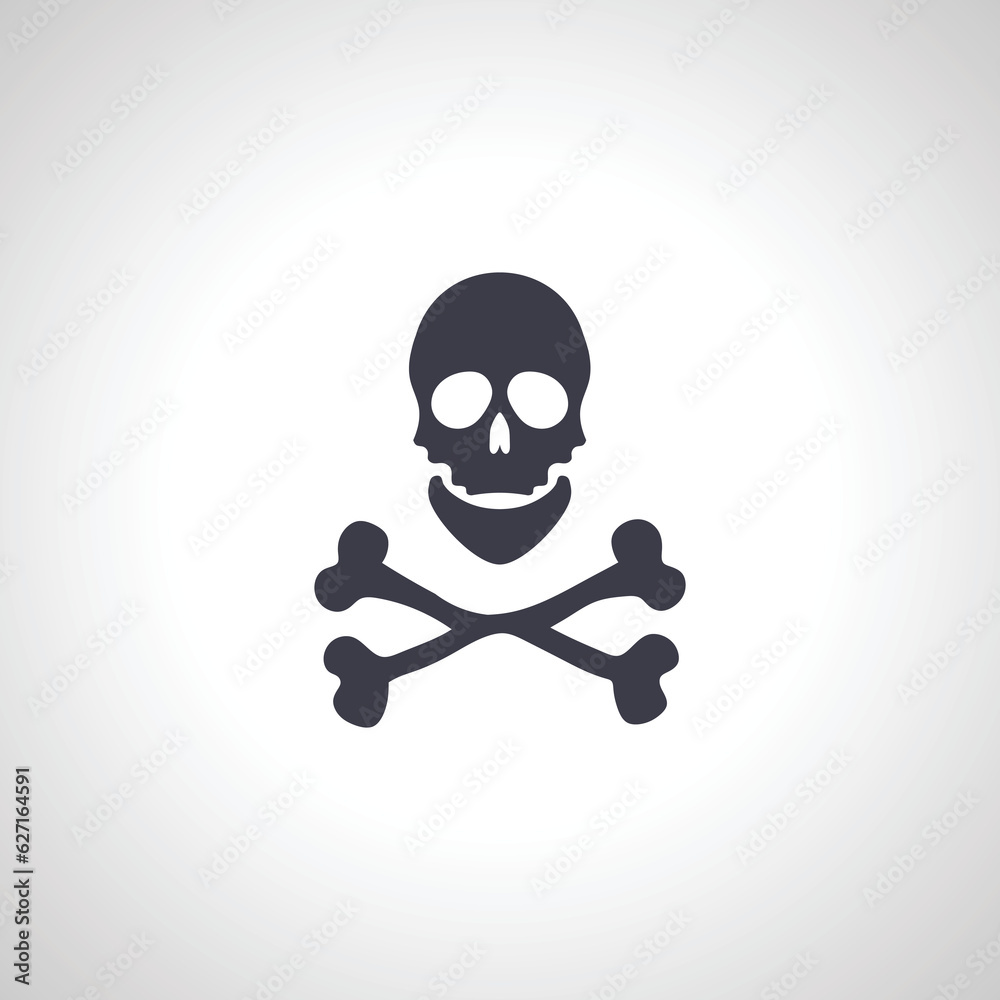 skull with crossbones icon. death icon