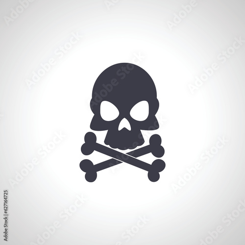 skull with crossbones icon. death icon