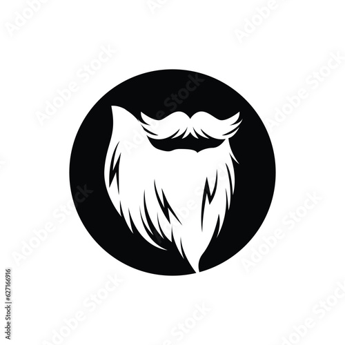 Beard Logo Design, Male Face Appearance Vector, For Babershop, Hair, Appearance, Brand Label